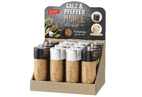 la vida Display Salz und Pfeffer Mühlen 12 Stück