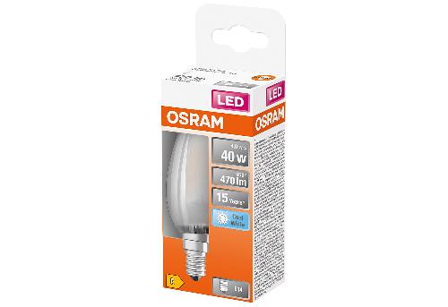 OSRAM LED Filament Kerze E14 4W 470lm 4.000K matt