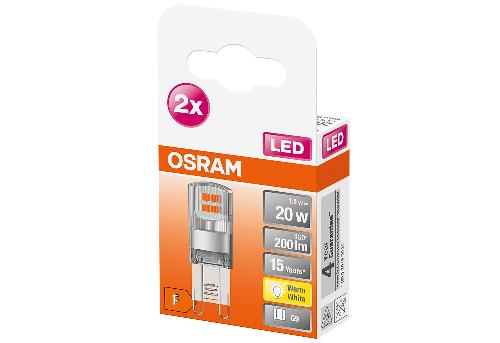OSRAM LED Stift 1,9W G9 200lm 2.700K klar