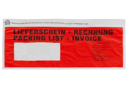 WIHEDÜ Begleitpapiertasche Lieferschein / Rechnung