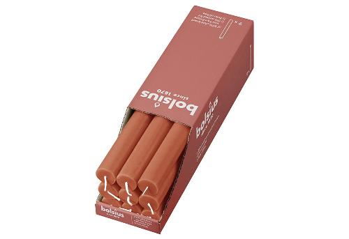 bolsius Leuchterkerzen "Rustik" 9er Karton