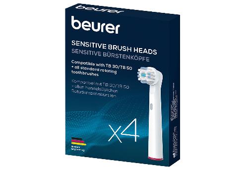 beurer Ersatzköpfe für elektrische Zahnbürste Sensitive 4er Pack