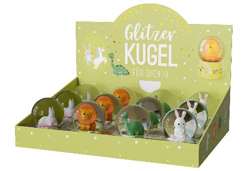 la vida 'Glitzerkugel für Dich - Lieblinge' 12er Display 4-fach sortiert