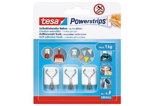 tesa Powerstrips Haken S 3er Pack