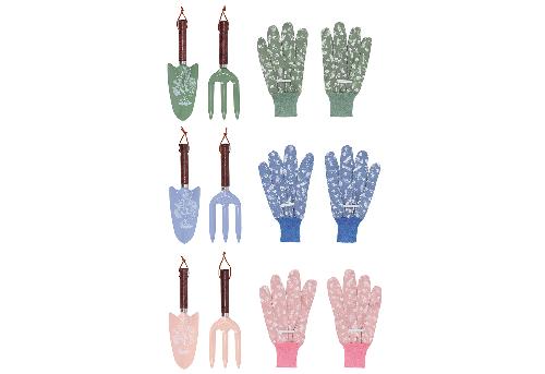 Esschert Design Gartengeräte / Handschuhe im Set 3fach sortiert