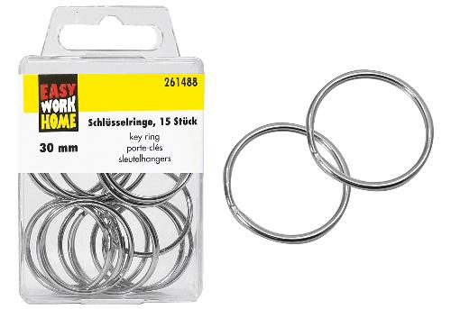 EASY WORK Schlüsselringe 15er Pack