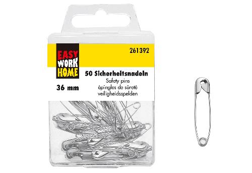 EASY WORK Sicherheitsnadeln 50er Pack