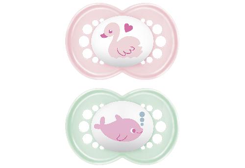 MAM Original Silikon 16+ rose 2 Stück