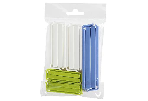 Wüllner & Kaiser Beutelverschlussclip farbig sortiert 10er Pack