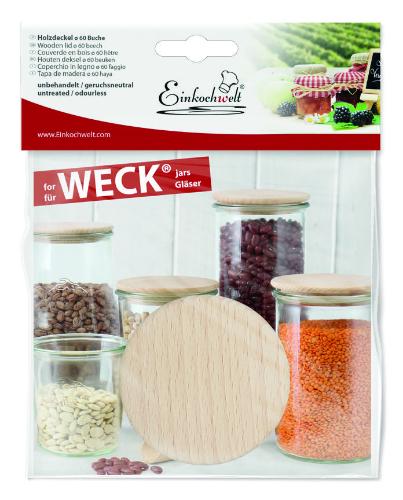 WECK Holzdeckel "Einkochwelt