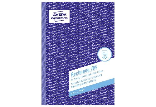 AVERY Zweckform Rechnung 704 A5 2x50 Blatt