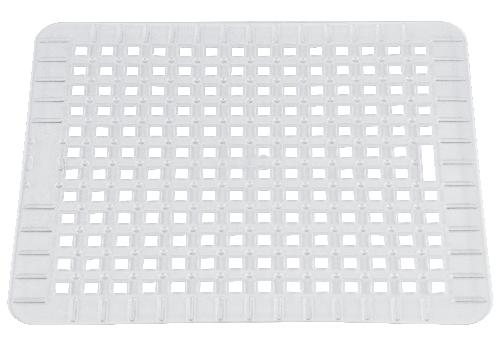 Wüllner & Kaiser Spülbeckenmatte 31,5x27cm transparent eckig