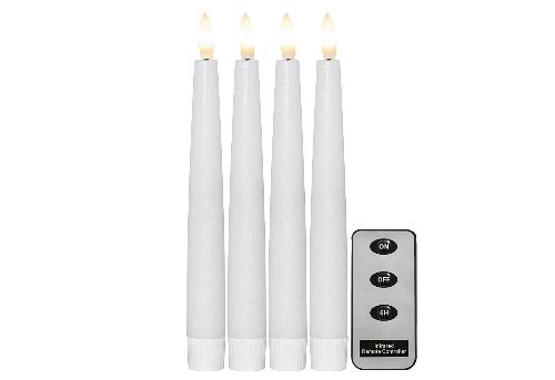 Star Trading LED-Wachskerze 'Flamme' 4er Set