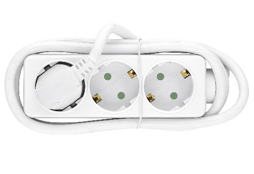 Heitech Tischsteckdose ohne Schalter 3fach