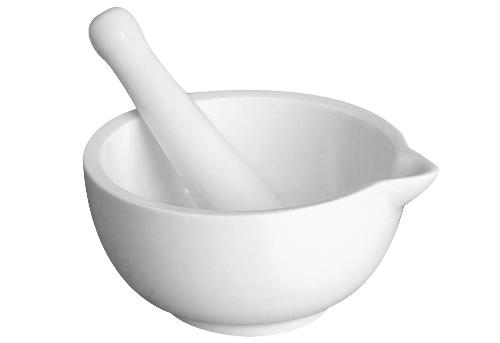 Retsch Mörser-Set Snack 14,5 cm 2 tlg. weiß