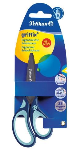 Pelikan Schulschere RH griffix blau