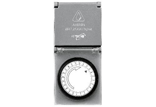 Heitech Zeitschaltuhr mit Klappdeckel mechanisch
