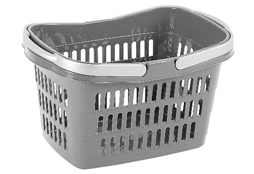 Rival Einkaufskorb mit 2 Griffen 39x24x23cm grau