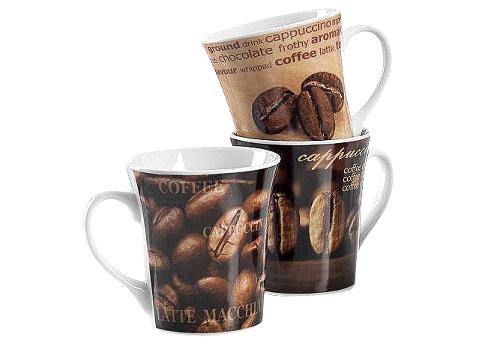 Ritzenhoff & Breker Kaffeebecher Rustica 3 farbig sortiert 312 ml 10,2cm 9,3cm