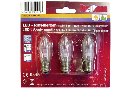 Hellum LED-Riffelkerze