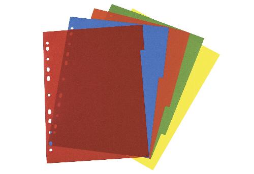 herlitz Register A4 PP 5tlg farb.sort