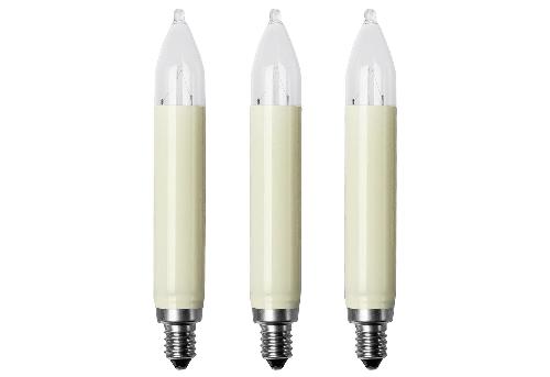 Hellum Schaftkerzen-Ersatzbirne 3er Blister