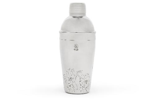 Leopold Vienna Cocktail Shaker Flowers Edelstahl