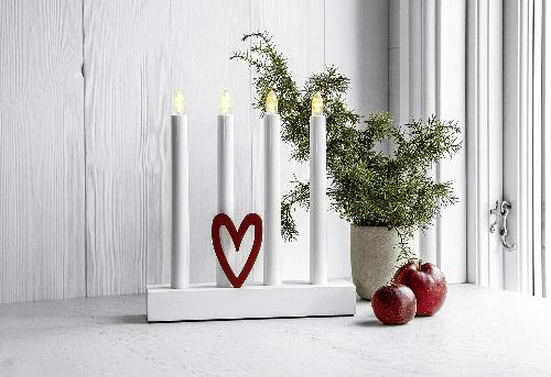 Star Trading LED-Fensterleuchter "Hilma" 4-flammig