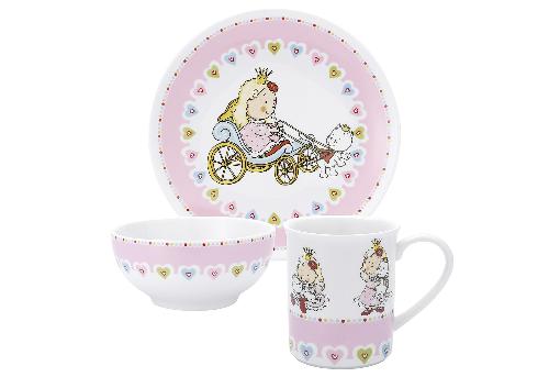 PURESIGNS Kinder-Geschirrset "Nelia" 3-teilig