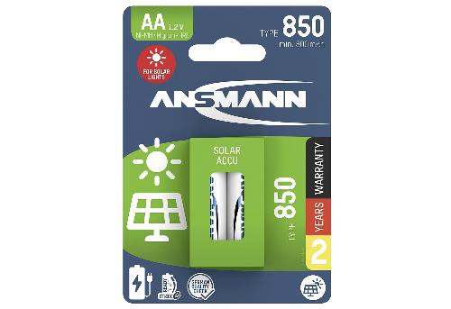 ANSMANN Akku NiMH Solar AA 2er