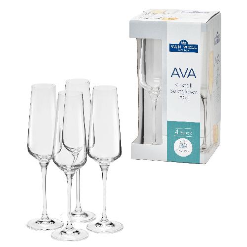 VAN WELL Sektglas "Ava" 4er Karton