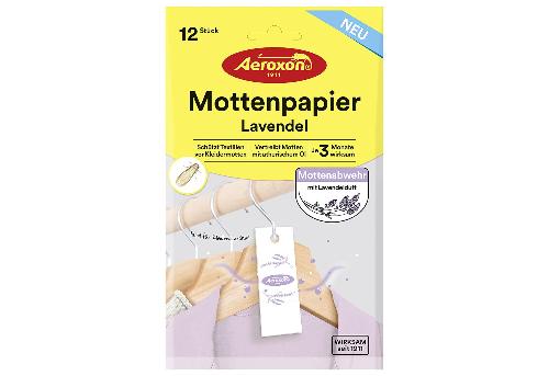Aeroxon Mottenpapier Lavendel 12er Pack