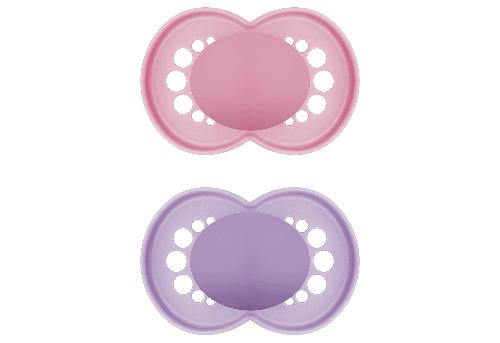 MAM Schnuller Original Pure plain Silikon girl 2er Set