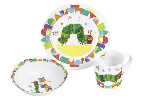 GEDA LABELS Frühstücksset "Raupe Nimmersatt" 3-teilig