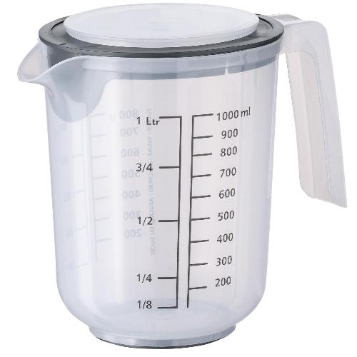 APS Rührbecher mit Deckel "Mixup" transparent