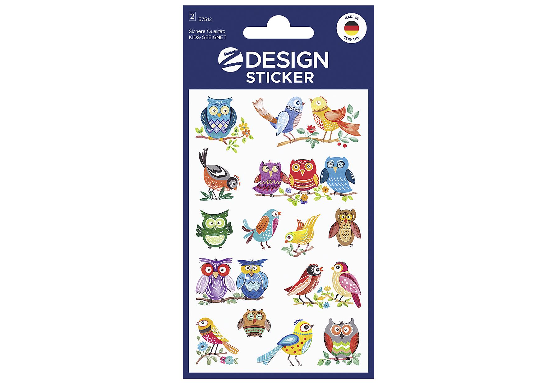 AVERY Zweckform Papiersticker Vögel/Eule 57512