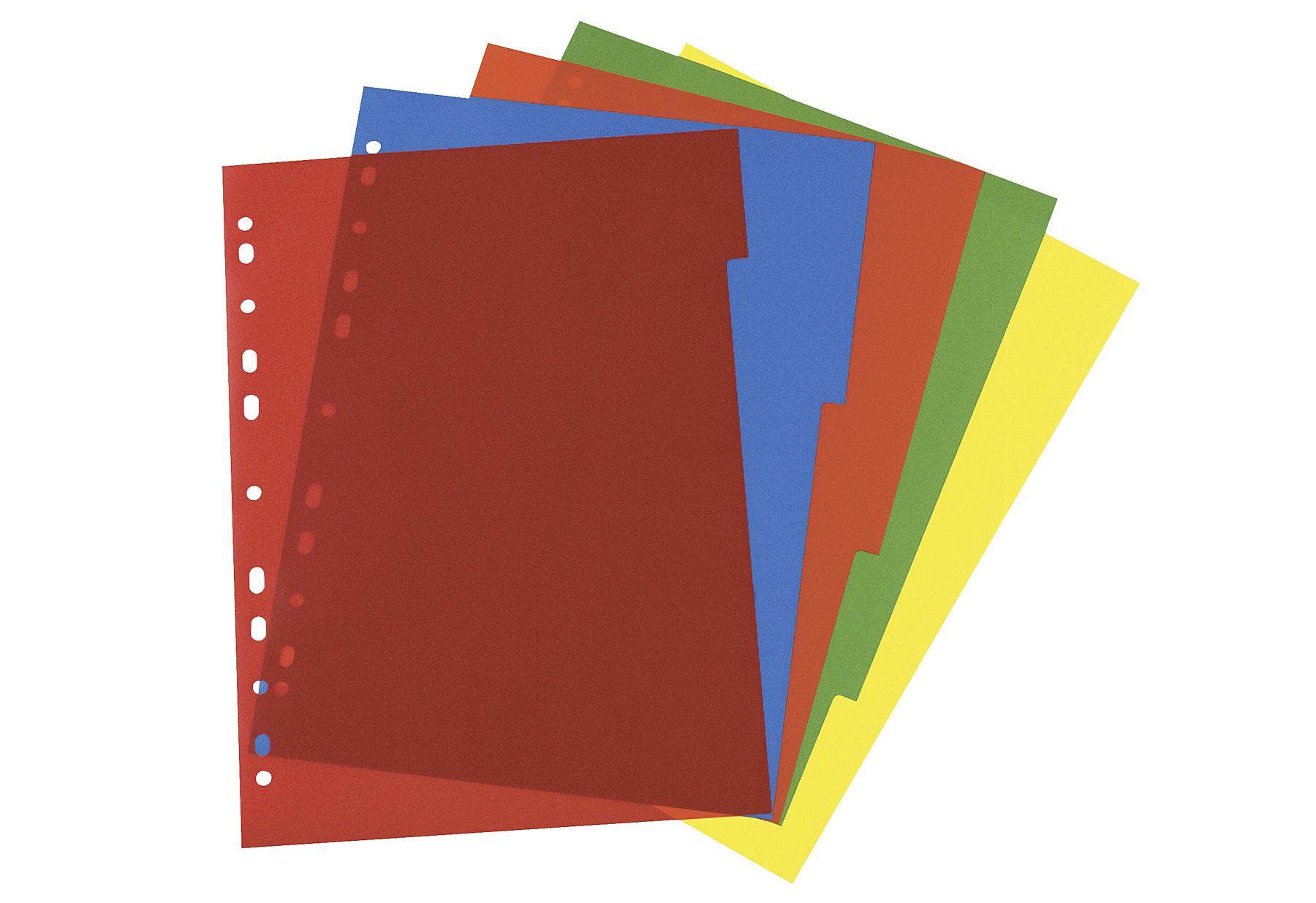 herlitz Register A4 PP 5tlg farb.sort