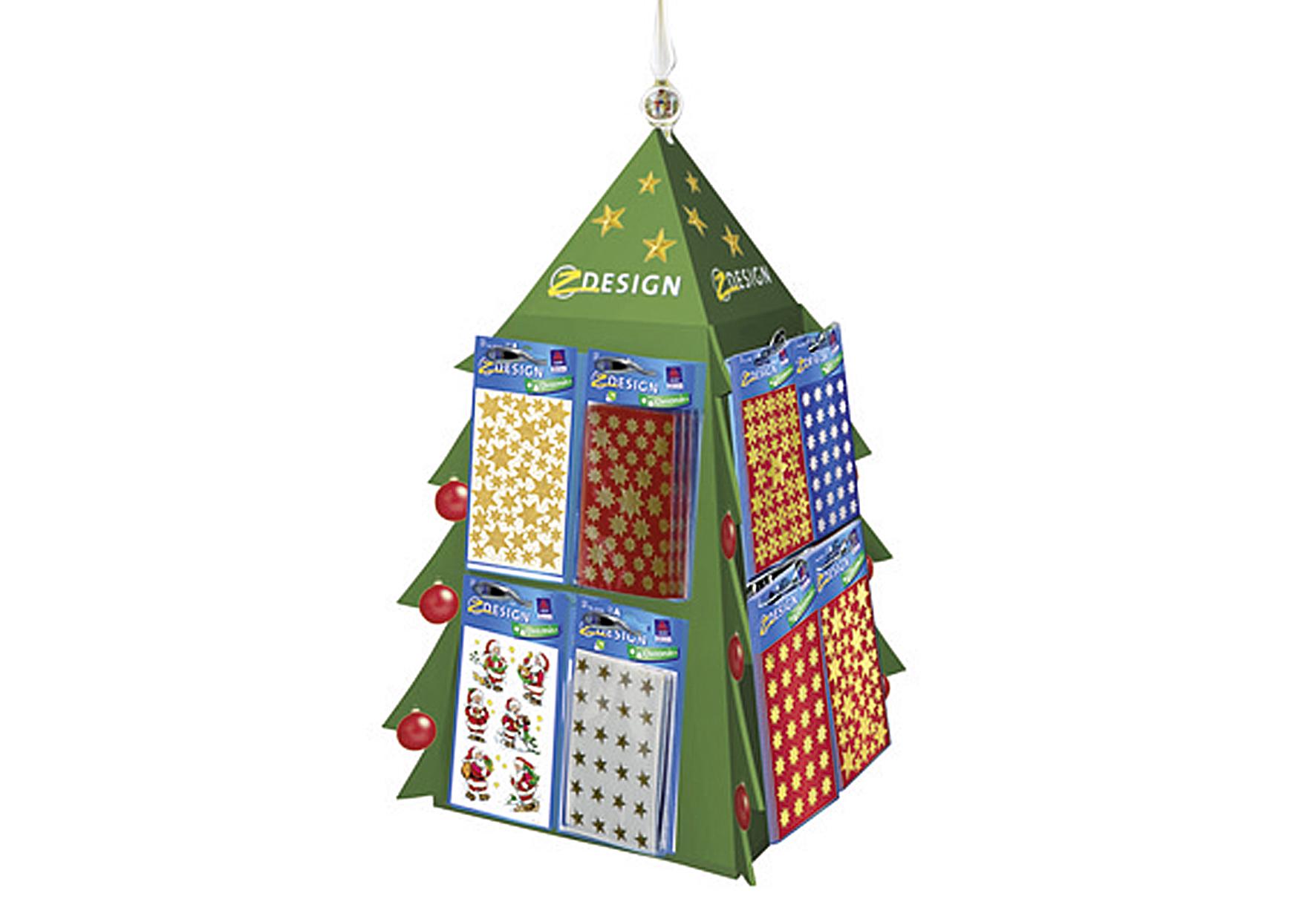 AVERY Zweckform Drehsäule, Sticker Weihnachtssortiment