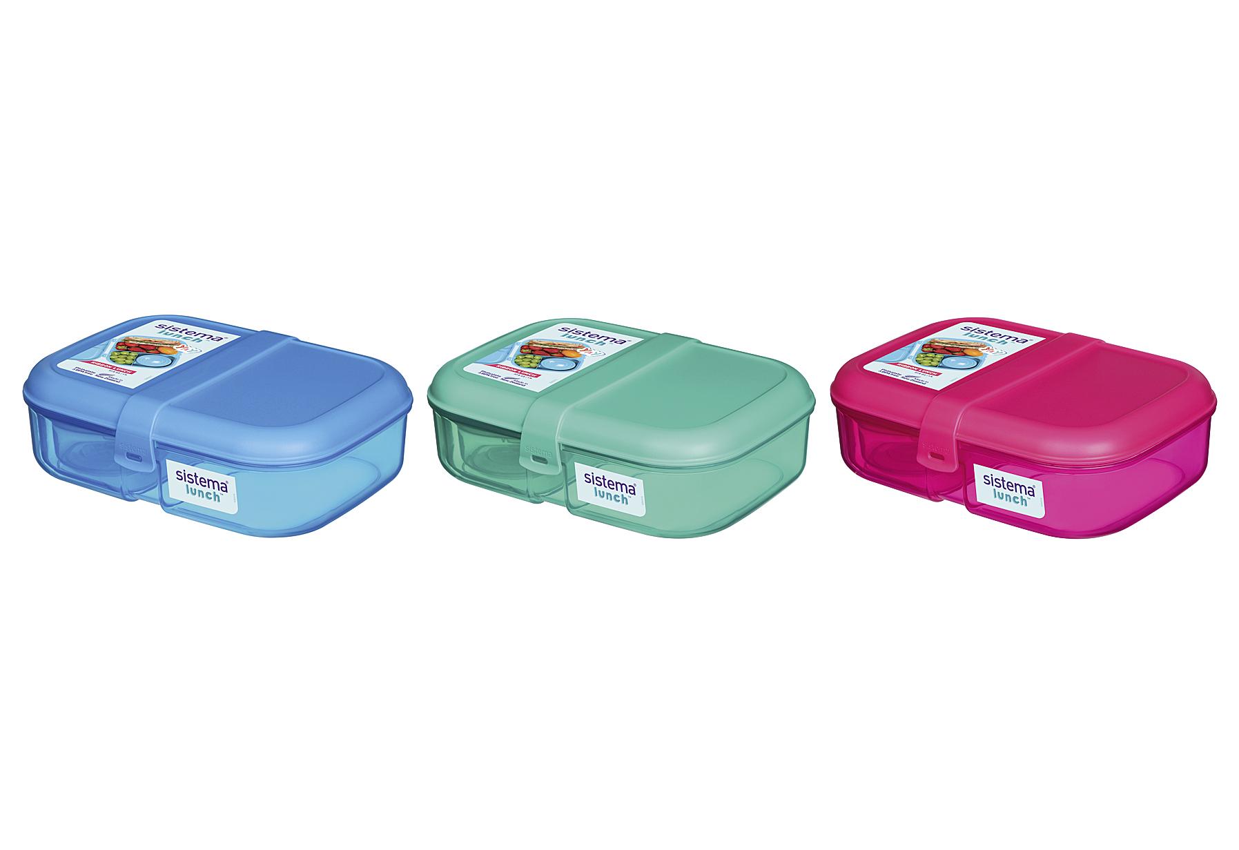 Sistema Lunchbox "Ribbon" 3-teilig 3-fach sortiert