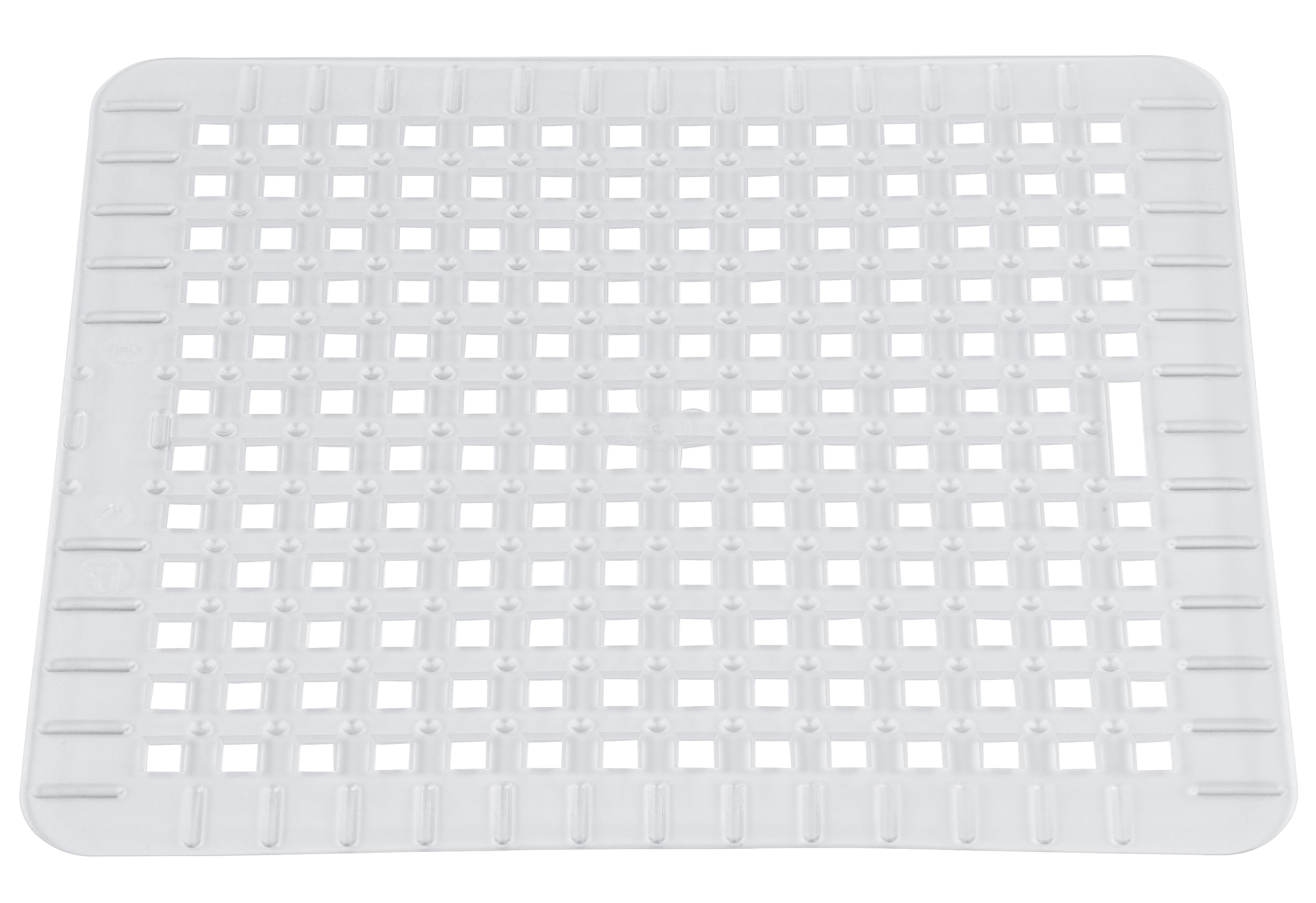 Wüllner & Kaiser Spülbeckenmatte 31,5x27cm transparent eckig