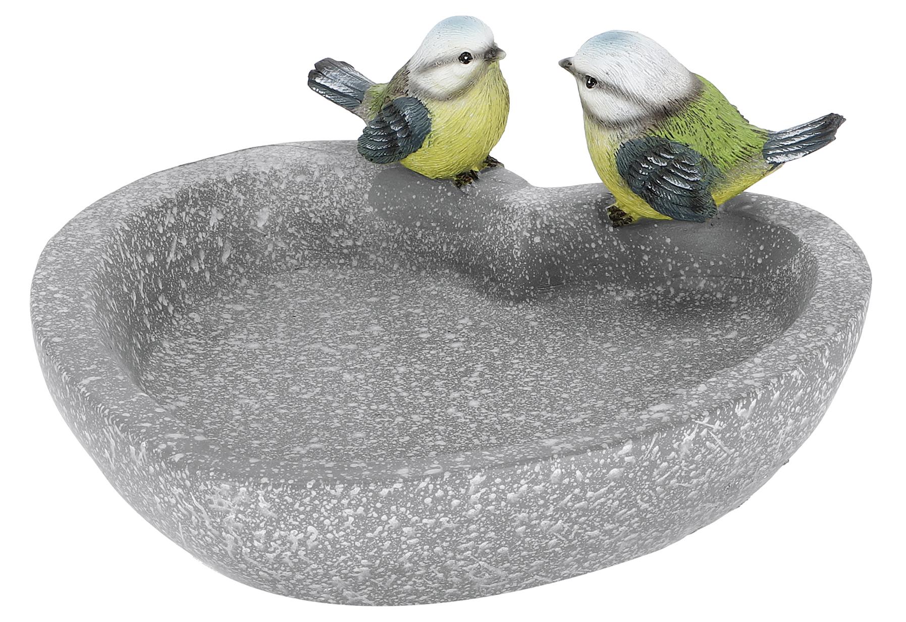 Esschert Design Vogeltränke "Herz" 2fach sortiert