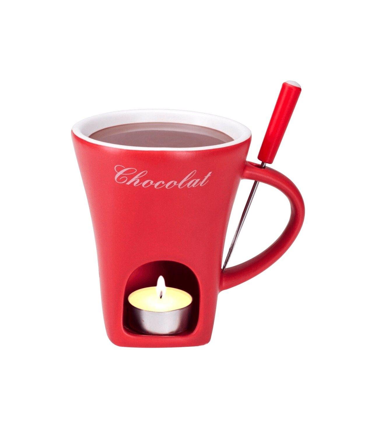 NOUVEL Schokoladenfondue-Set "Chocolat" 3-teilig