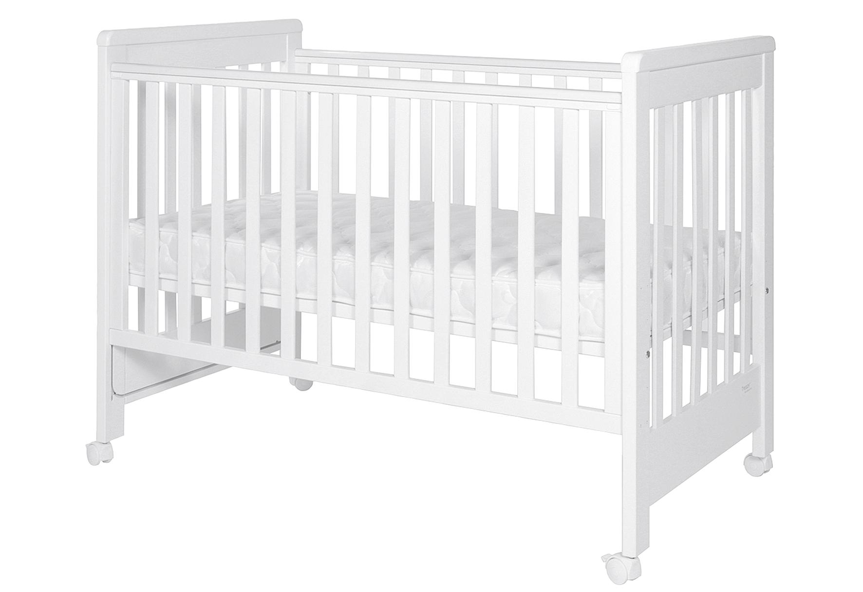 Treppy Dreamy Plus 2 Beistellbett weiß, inkl. Parkettrollensatz