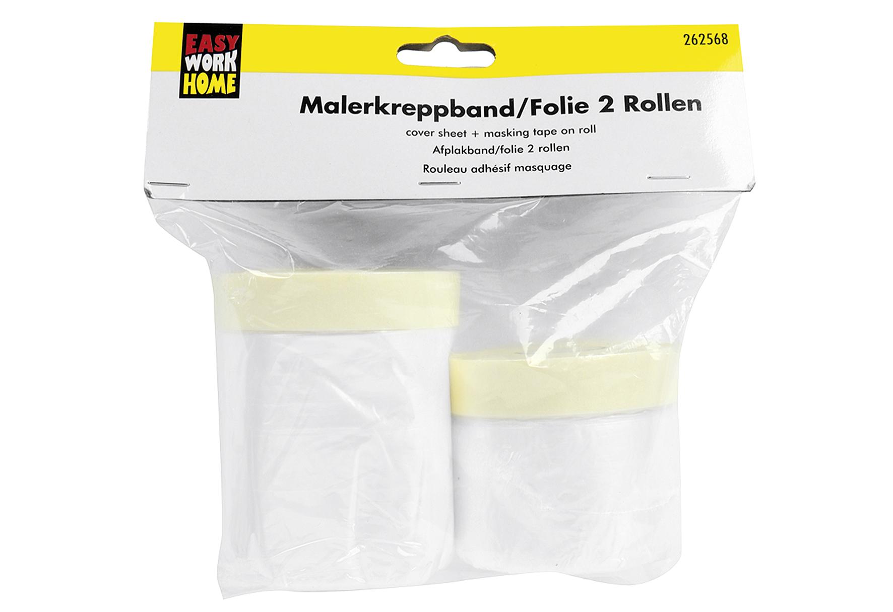 EASY WORK Malerkreppbandsatz mit Folie