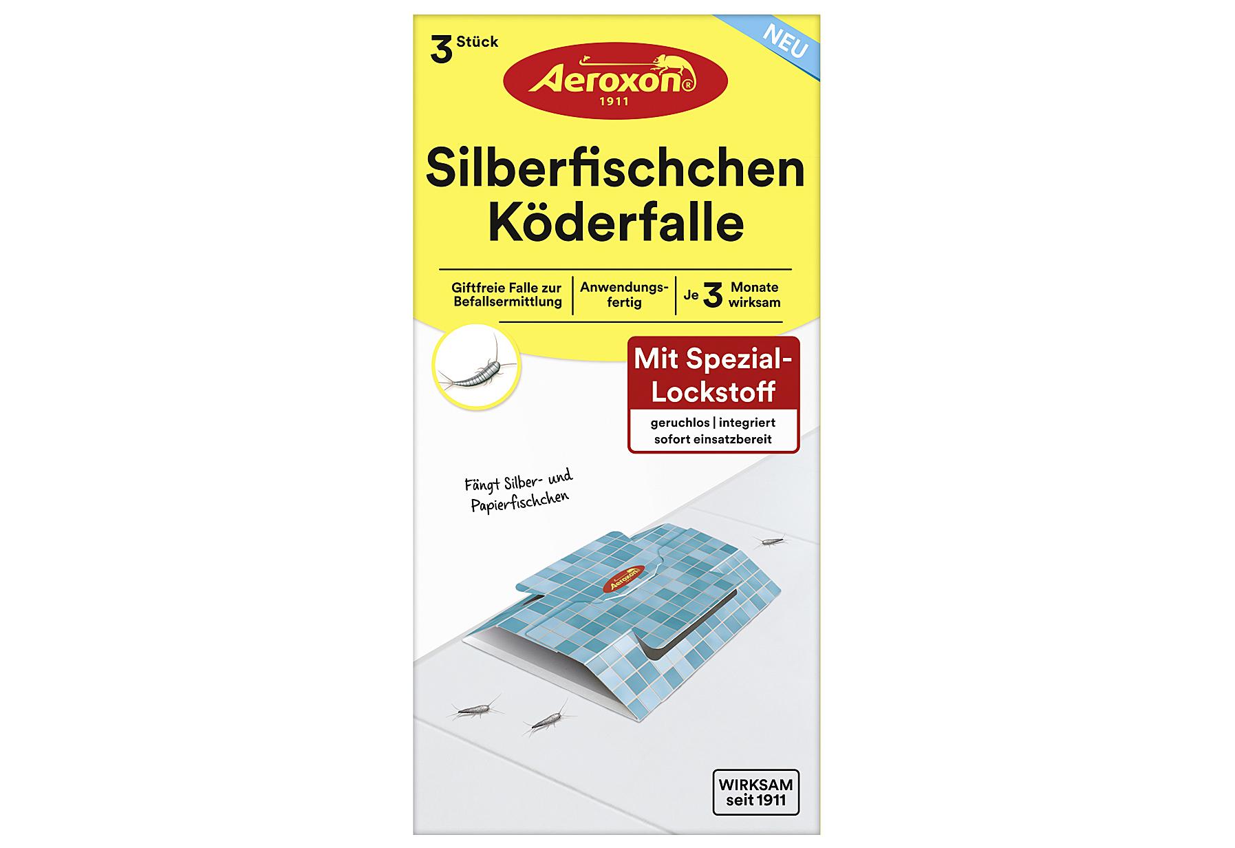 Aeroxon Silberfischchen Köderfalle 3er Pack