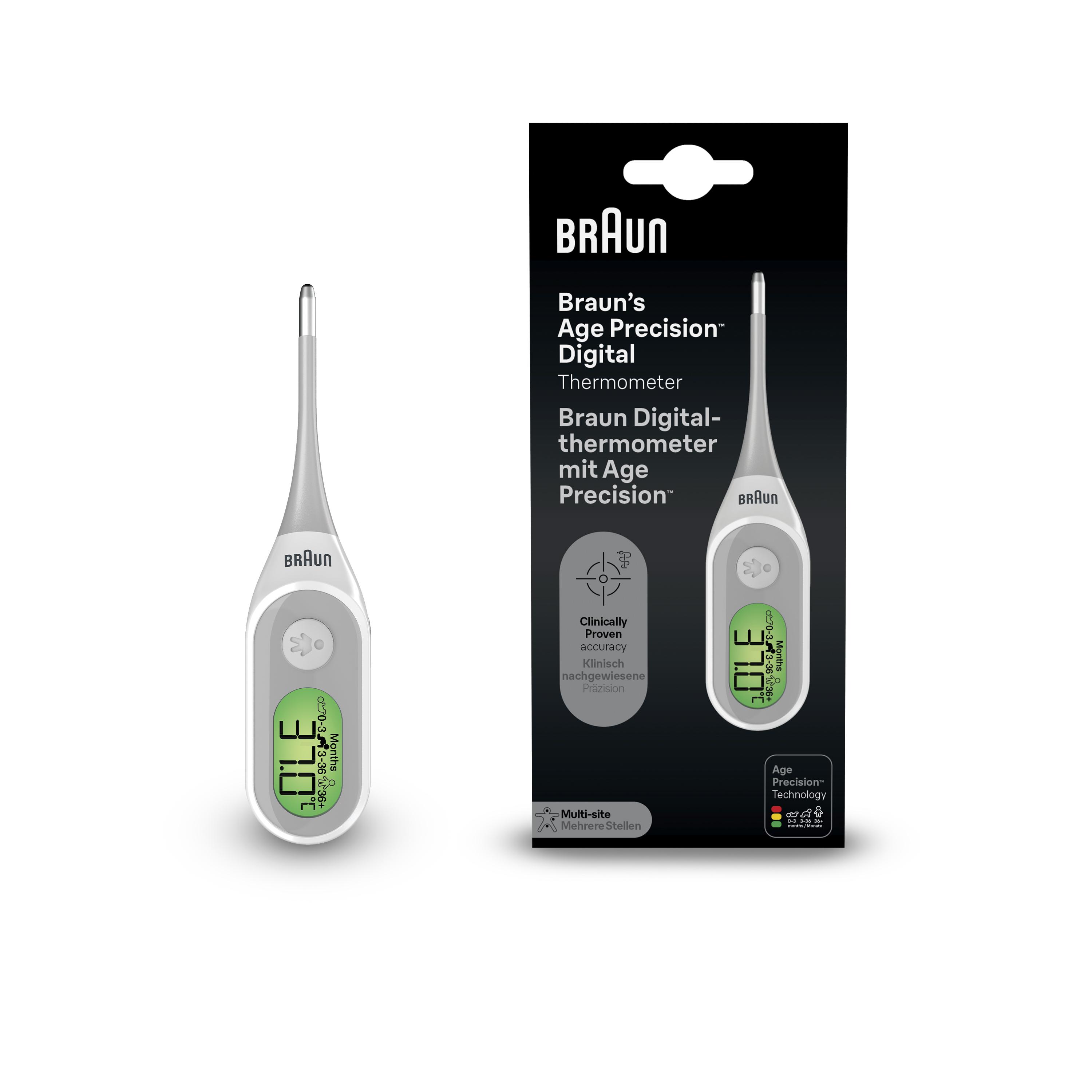 BRAUN Digitalthermometer mit AgePrecision