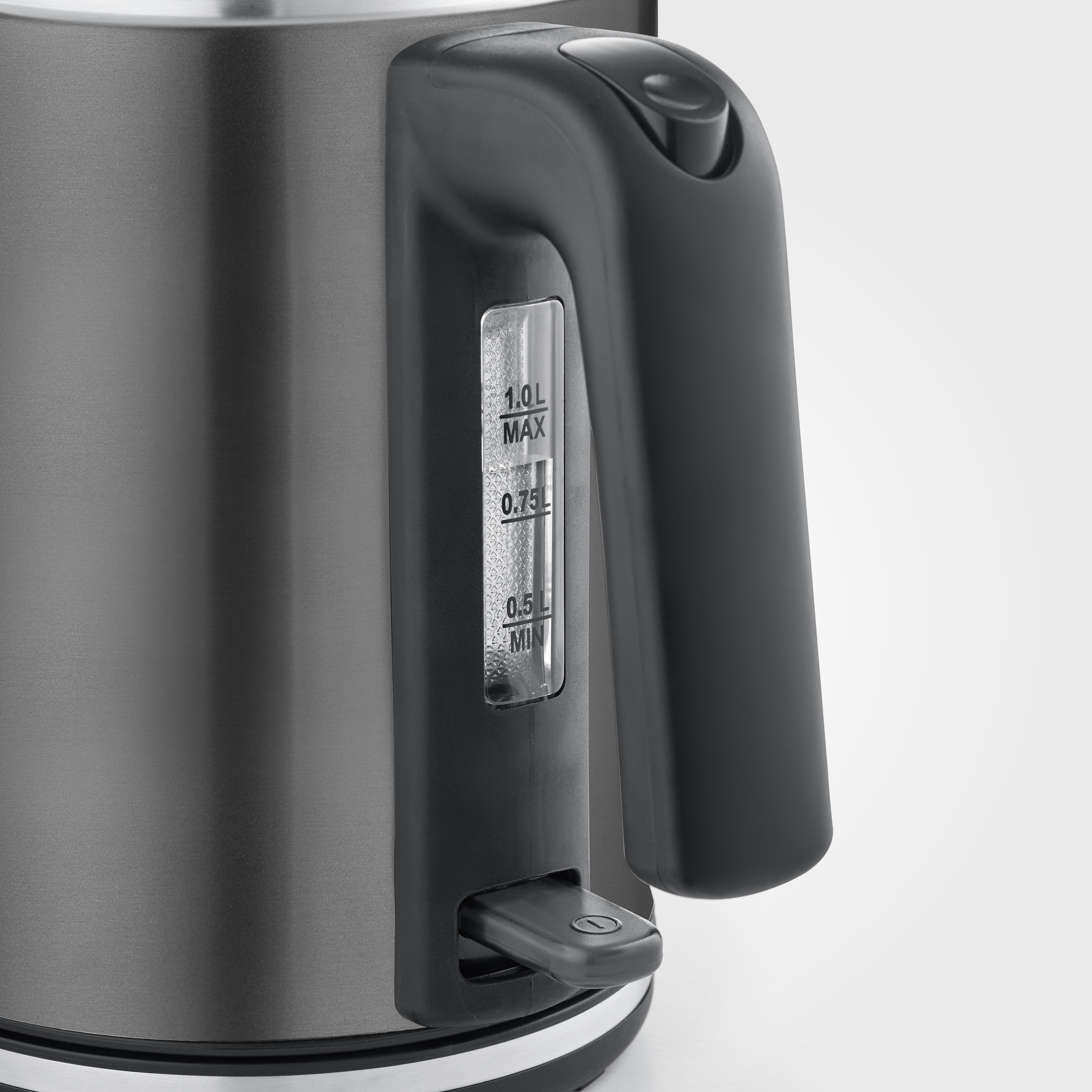 SEVERIN WK 9342 Wasserkocher 1l 2400W dark inox