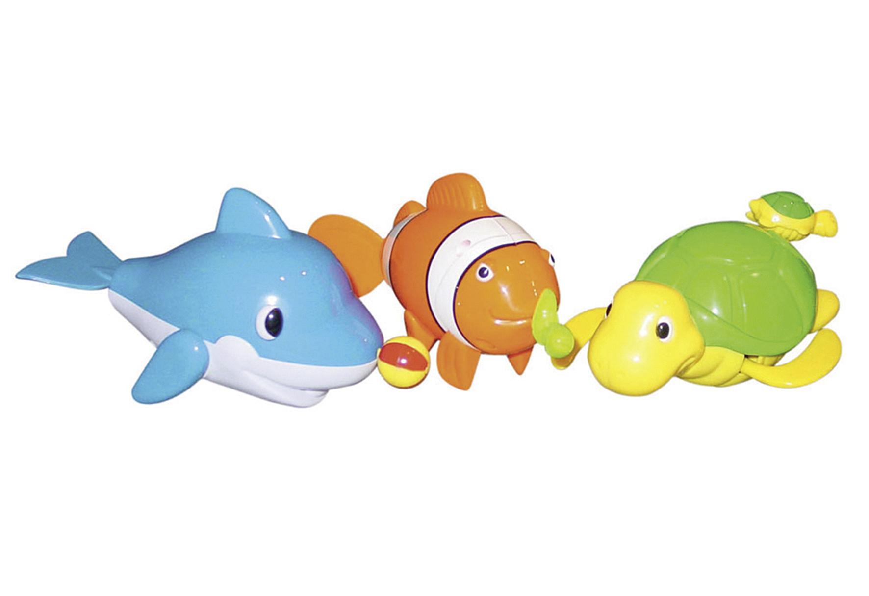 bieco Aufzieh-Badetiere 3-teilig