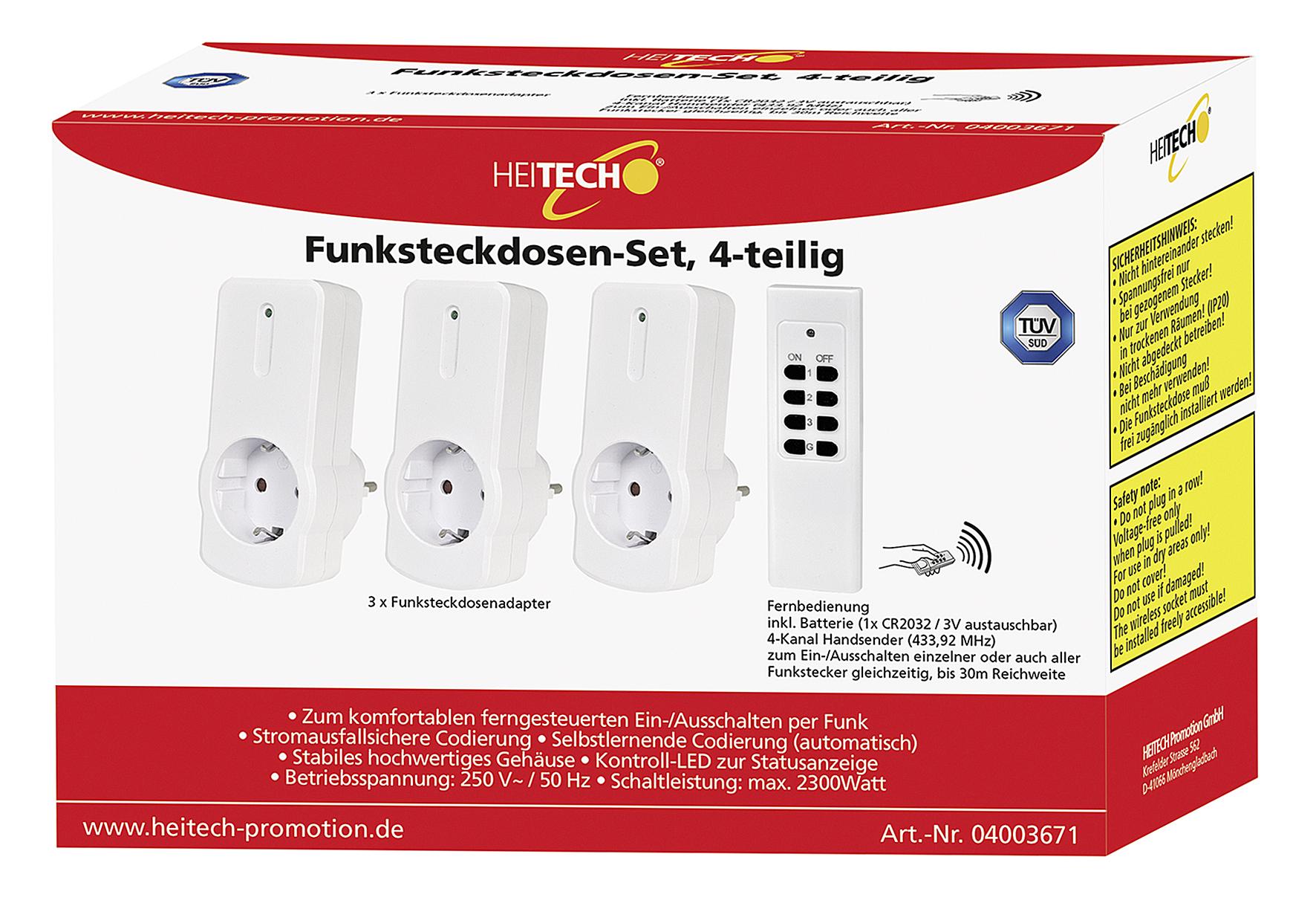 Heitech Funksteckdosen-Set