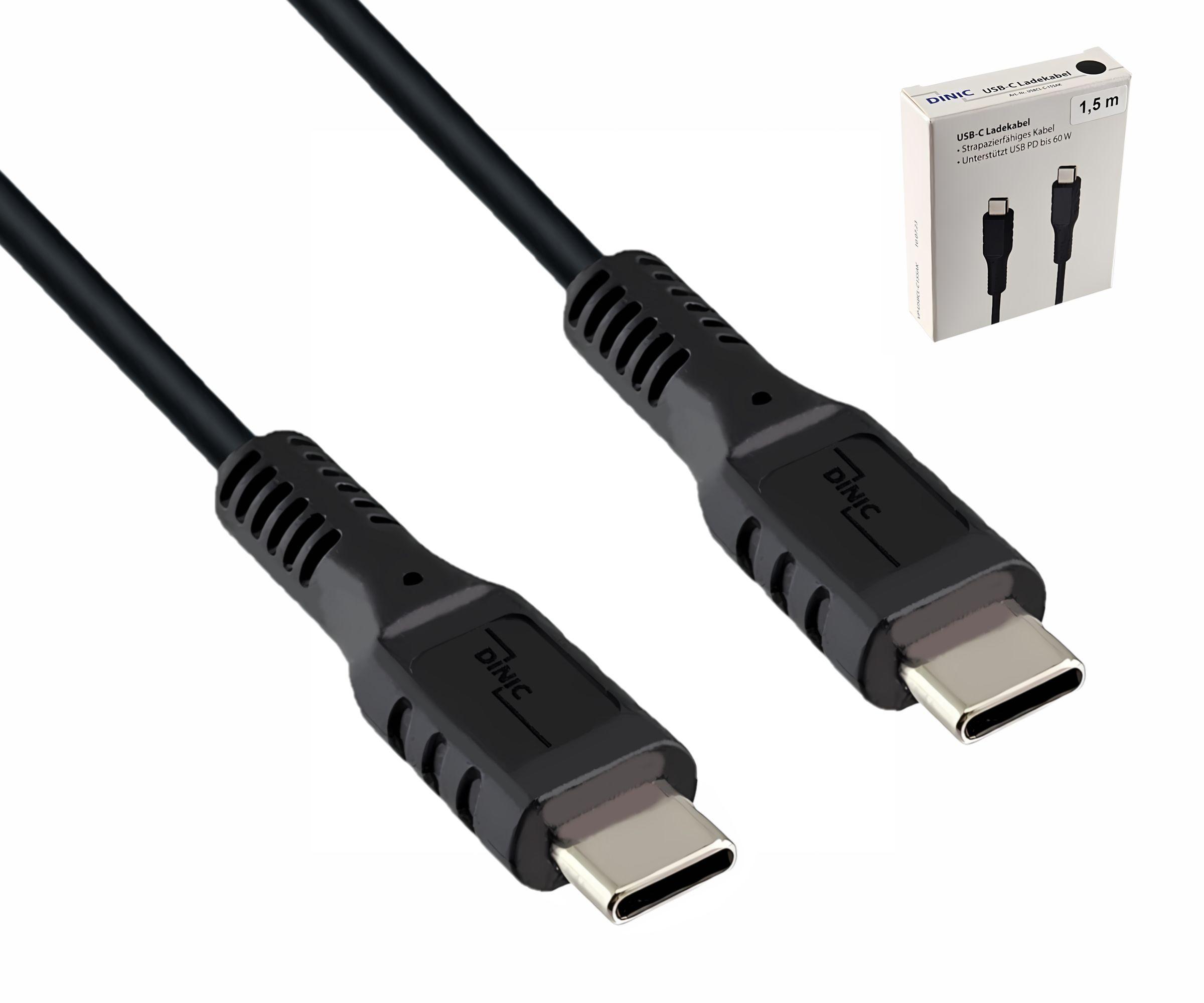 DINIC Thekendisplay 30x USB Typ C auf C Ladekabel